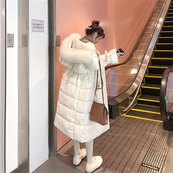 

women's down jacket autumn winter coat female jacket korean fur collar duck down jackets for women clothes 2019 zt3840, Black