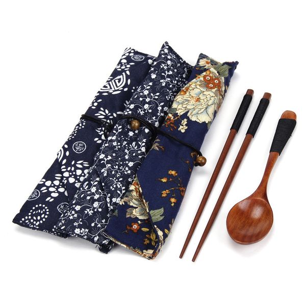 

chinese chopsticks environmentally friendly portable wooden cutlery sets wooden chopsticks and spoons travel suit brown 18oct