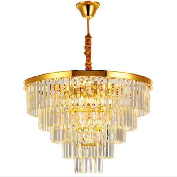 

gold round crystal chandelier modern living room dining room led hanging chandelier fixtures round crystal lamps