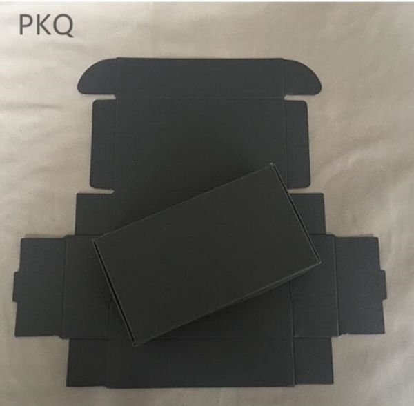 

130x95x30mm black kraft paper cardboard box soap paper box brown gift packaging