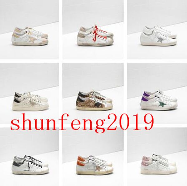 

italy brand multicolor heel golden superstar gdb designer sneakers men/women classic white do-old dirty shoes casual shoes size 35-45 01, Black
