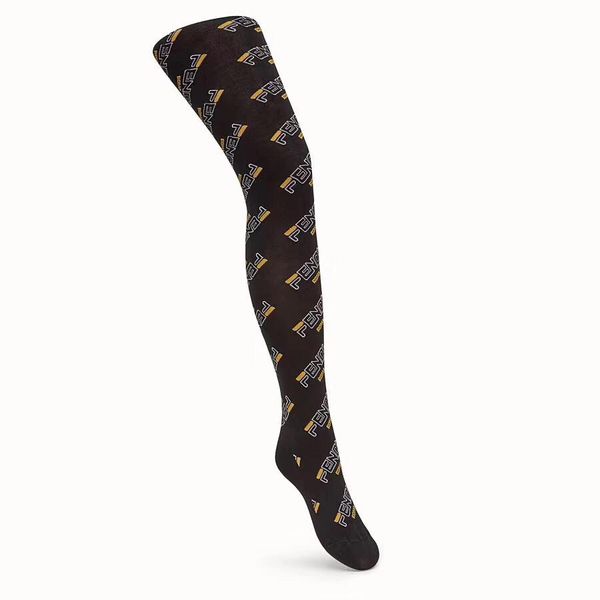 

4 Luxury Brand Stockings for Women Sexy Black Thin Lady Tights Designer Brand Female Socks Sexy Transparent Grid Stockings Female