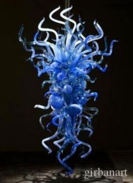 

lamps quality artistic lamp blue stained glass chandeliers hand blown-glass chandelier pendant lighting