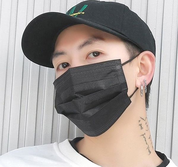 

famask thick 3 layer masks with earloops face anti pm2.5 breathable facial dust mask in stock