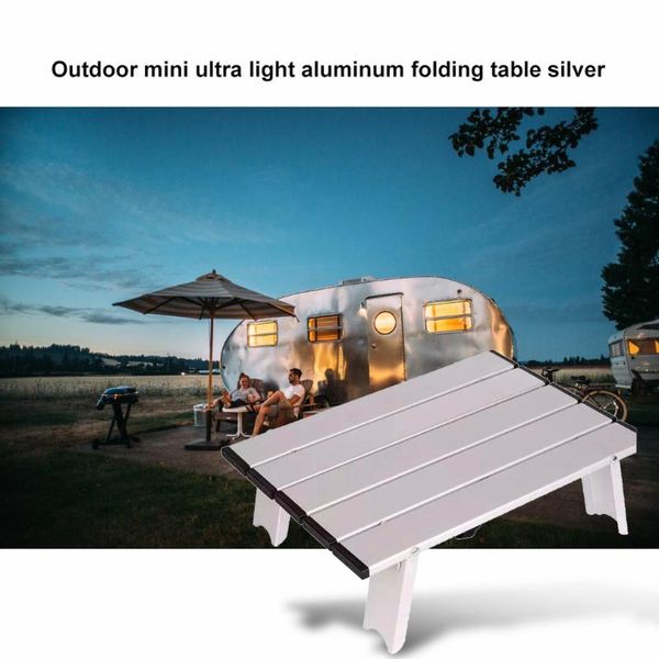 

1pcs camping beach outdoor mini ultra light aluminum folding table mini computer desk professional ing