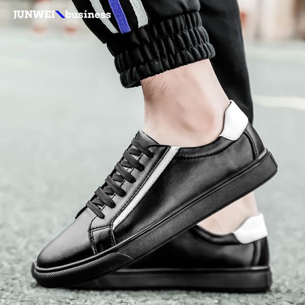 

men fashion genuine leather shoes outdoor lace up casual footwear for male oxfords men casual shoes chaussures hommes l5 oxds, Black