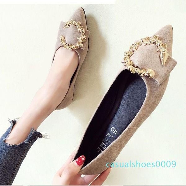 

2019 brand designer women shoe fashion ballet women flat shoes candy color rhinestones decorated casual shoes ladies c09, Black