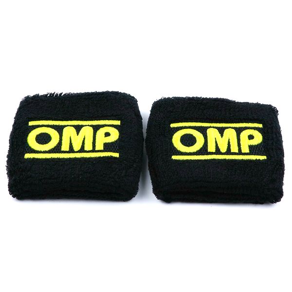 

10pcs/lot black omp reservoir brake clutch oil tank cap sock car styling