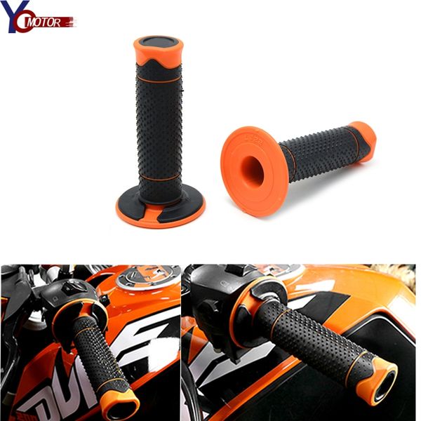 

new orange motorcycle 22mm 7/8" handle grips for 65 85 105 125 150 250 350 450 525 540 sx/xc 125 250 exc motocross hand bar