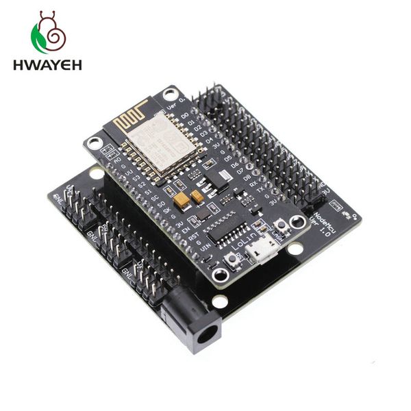 

node mcu development kit v3 ch340 nodemcu + motor shield wifi esp8266 esp-12e diy rc toy remote control lua iot smart car esp12e