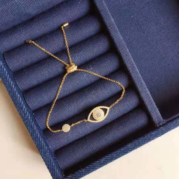 

eye bracelet 925 pure silver plating thick gold special counter version