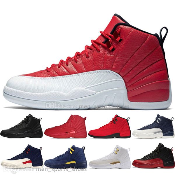 

new 12 winterized wntr gym red michigan men basketball shoes international flight flu game taxi wings unc 12s mens sports sneakers designer