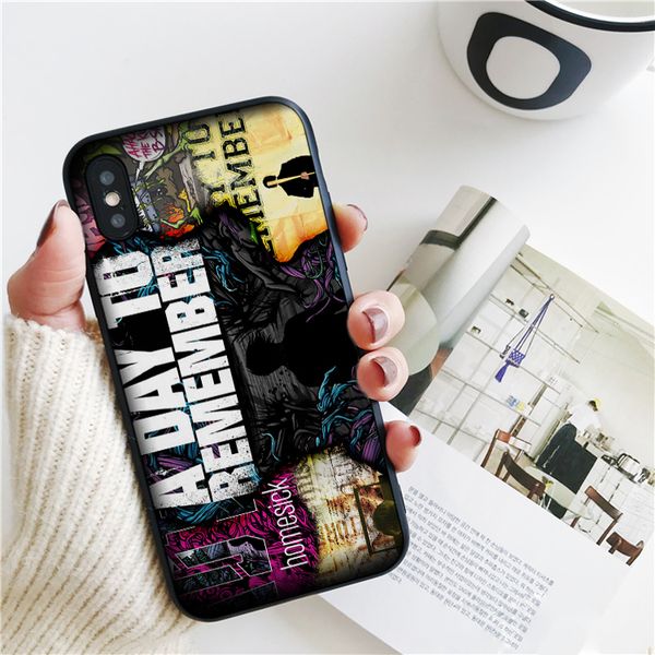 

capa a day to remember cover for iphone 11 pro xs max xr case for iphone 8 7 6s plus 5s se 5 case soft silicone black cover.