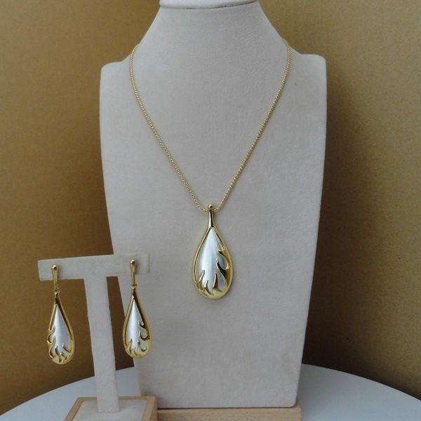 

yuminglai italian jewelry 24k dubai costume jewelry sets fhk8043, Silver
