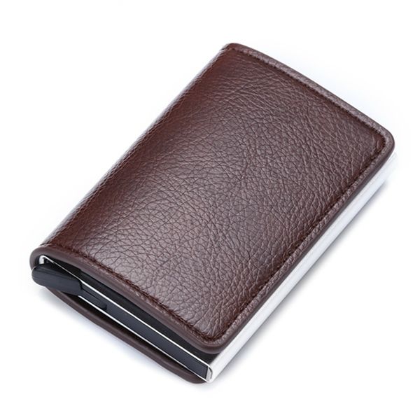 

rfid blocking up card wallet slim mini wallet card holder fashion vintage pu leather case casual men wallets, Red;black