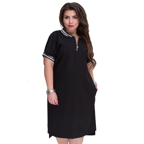

женщины одежда женщины платья 6xl 5xl 2019 plus размер straight женщины o шеи с большой размер summer casual solid платье red vestidos, Black;gray