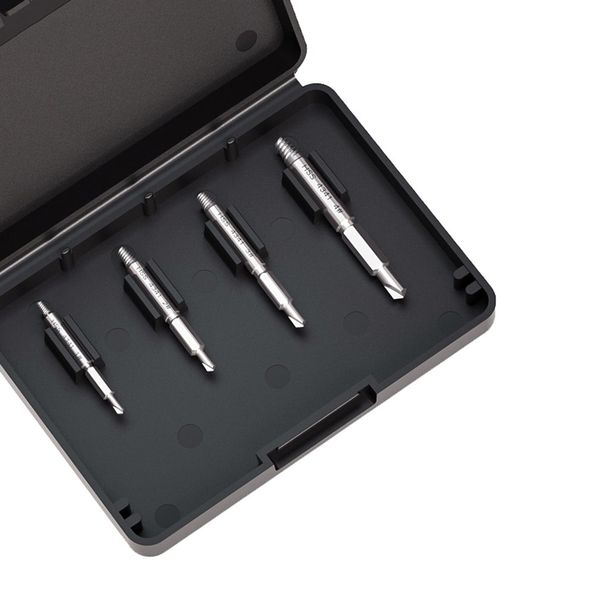 

damaged screw extractor drill bits guide set broken speed out easy out bolt stud stripped screw remover tool