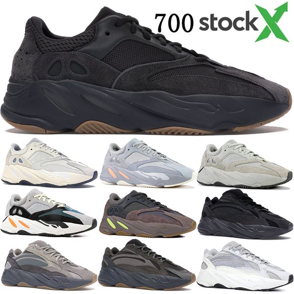

Top quality With Stockx Tag Kanye West 700 designer shoes Utility Black Vanta Tephra Analog Inertia OG mens womens running shoes sneakers
