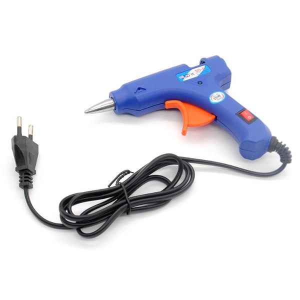 

blue mini high temp heater 20w electric heating melt glue gun sticks trigger art graft repair heat pneumatic tool