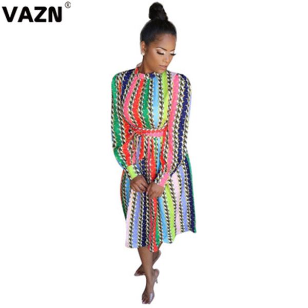 

vazn qm3885 hot fresh clear жоржетта vintage sexy daily комбинезоны мода полный рукава высокой талией женщины бальное midi платье, Black;pink