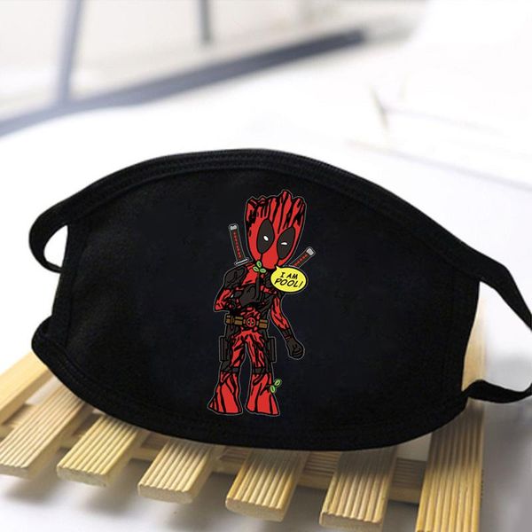 

i am groot washable face respirator anti mouth mask dustproof comfortable male berathable polyester mens/woman anti haze mask ktryb