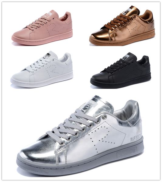 

2016 raf imon tan mith pring copper white pink black fa hion hoe men 039 ca ual leather brand women 039 men 039 hoe flat