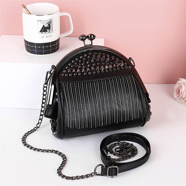 

pu leather small shoulder messenger bags for women 2020 chain rivet lock crossbody bag female travel mini bags