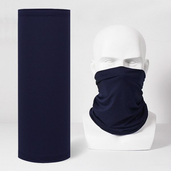 

ice silk cycling scarf mask summer sunscreen collar men and women outdoor riding mask fishing face thin section quick dry, Black