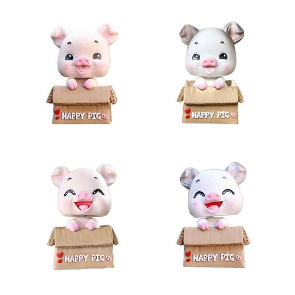 

kuulee dashboard decoration cute kuuleetoon happy pig shape shaking head ornament for kuulee interior accessories