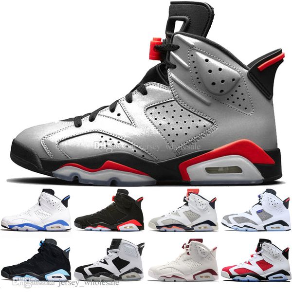 

new 2019 infrared bred vi 6 6s mens basketball shoes 3m reflective bugs bunny tinker hatfield unc oreo men sports sneakers designer trainers