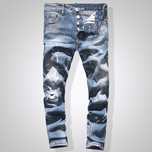 

2020 amiri jeans famous brand designer luxury men fashion street wear mens designer sweatpants mens designer joggers, Blue