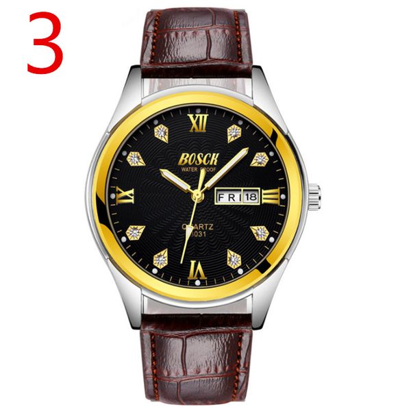 

mechanical watch men's watch waterproof fashion men's 2019 new wave, Slivery;brown