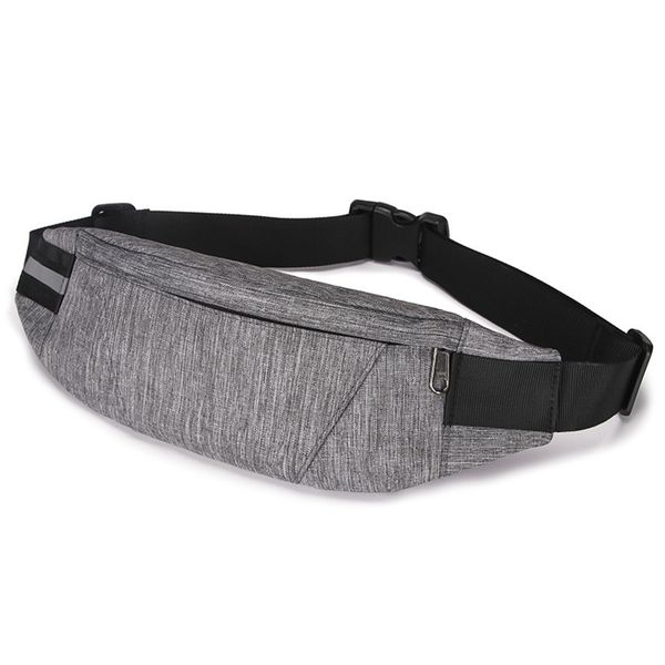 

waist bag zipper closure hip purse travel cellphone pouch outdoor sports adjustable strap storage cycling oxford cloth jogging