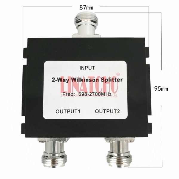 

698-2700mhz gsm 4g lte w-cdma 2300mhz 1900mhz cellphone indoor signal repeater antennas wilkinson splitter 2 way