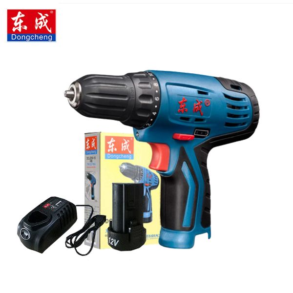 

dongcheng power drill 12-volt max dc lithium-ion battery 20mm 2-speed electric cordless drill mini screwdriver impact driver