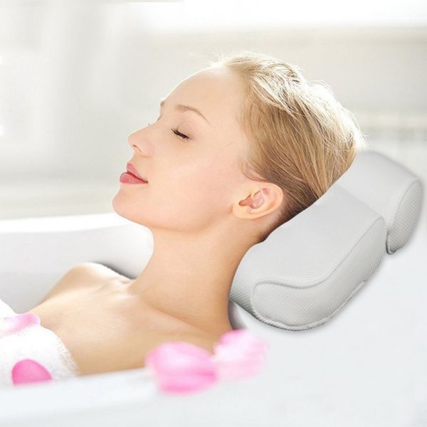 

3d spa подђка mesh spa non-slip пѬокладон ванна ванна подголовник подђка пѬиоками