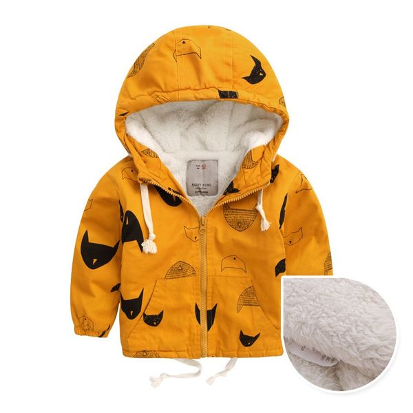 

2019 spring autumn winter fleece jackets for boy trench children's clothing hooded warm outerwear windbreaker baby kids coats, Blue;gray