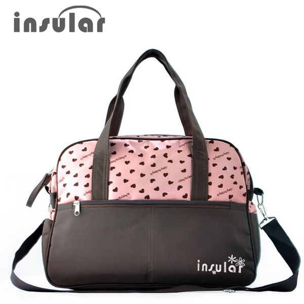 

insular colorful mummy maternity bag multi-function diaper bag backpack nappy baby with stroller straps for baby care
