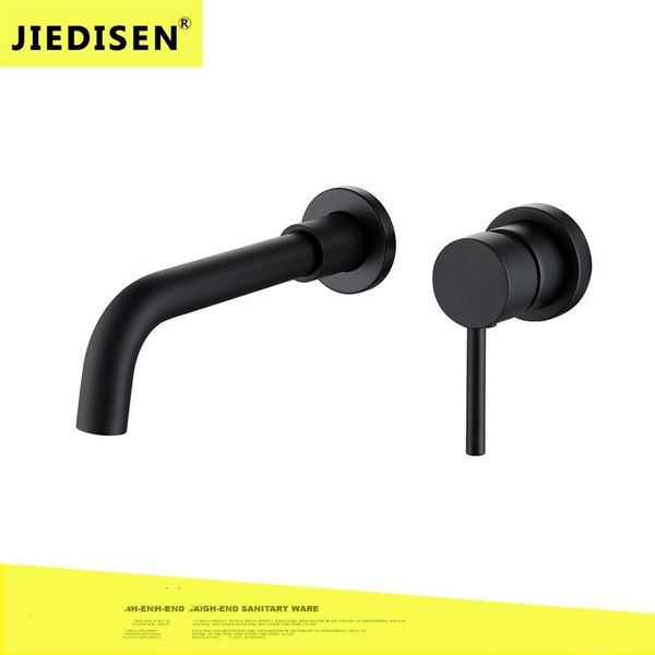 

concealed wall two-piece modern washbasin bathroom black faucet basin faucet ing