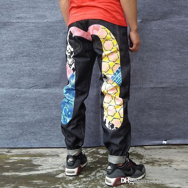 

2019 new straight mens jeans sweatpants joggers track sweat pants sport long trousers desinger jeans fashion hip hop plus size 28-40, Blue