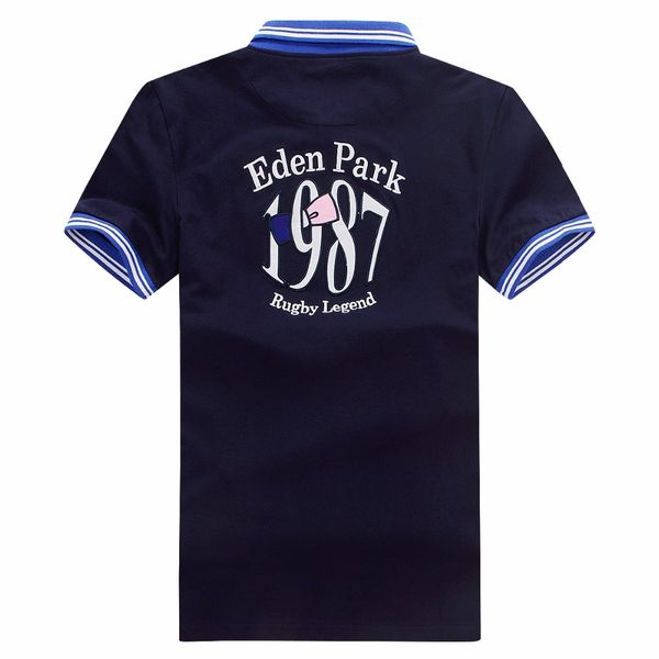 

france brand eden park men's polos shirts w007 france fashion casual style 100% cotton short sleeve summer laple t-shirt tees m, White;black