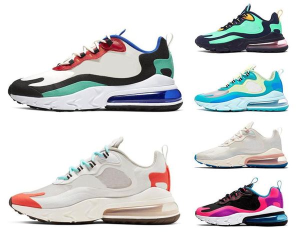 

react men women running shoes bauhaus optical bright violet light beige chalk hyper jade breathable women sports sneakers size 36-45, Black