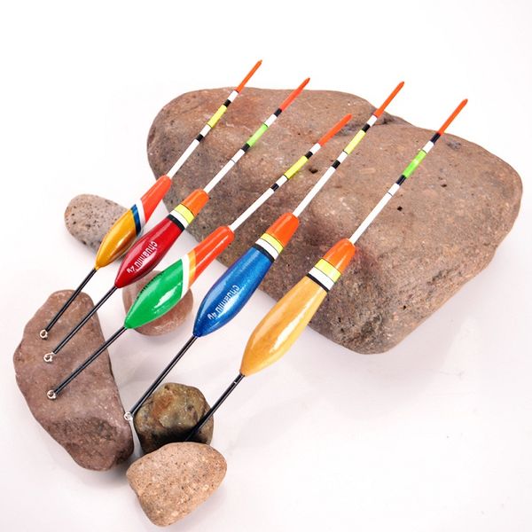 

5 pcs / 1 pack of fish floating paulownia wood buoyancy floats bold eye-catching fishing drifting long drift 44680563-1