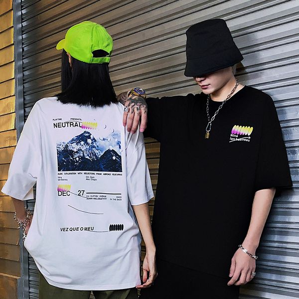 

MarchWind Brand Hip Hop T Shirt Men Streetwear Iceberg Printed Tee Shirt Short Sleeve Cotton Casual T-Shirt Fashion Black Harajuku Tshirt
