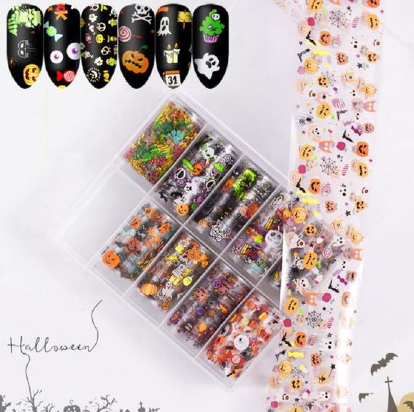 

fashion halloween christmas nail art stickers nail diy decoration manicure decals tool cute cartoon decorate sticker, Black
