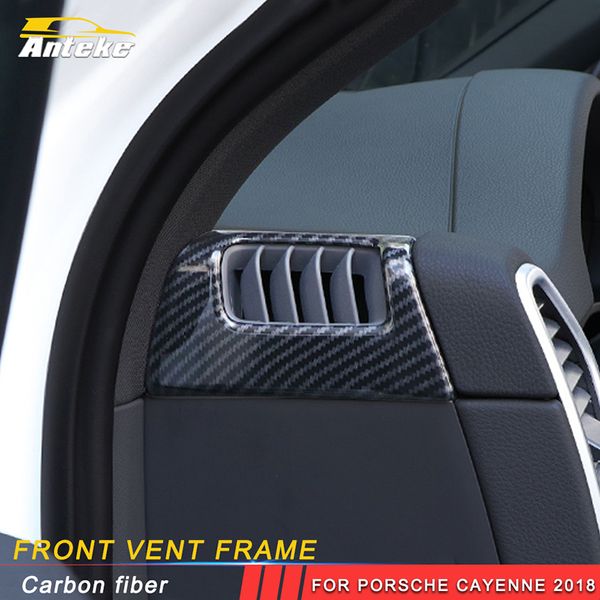 Anteke Auto Car Styling Front Vent Frame Trim Stickers Cover Interior Accessories For Porsche Cayenne 2018 Car External Body Parts Names Car External