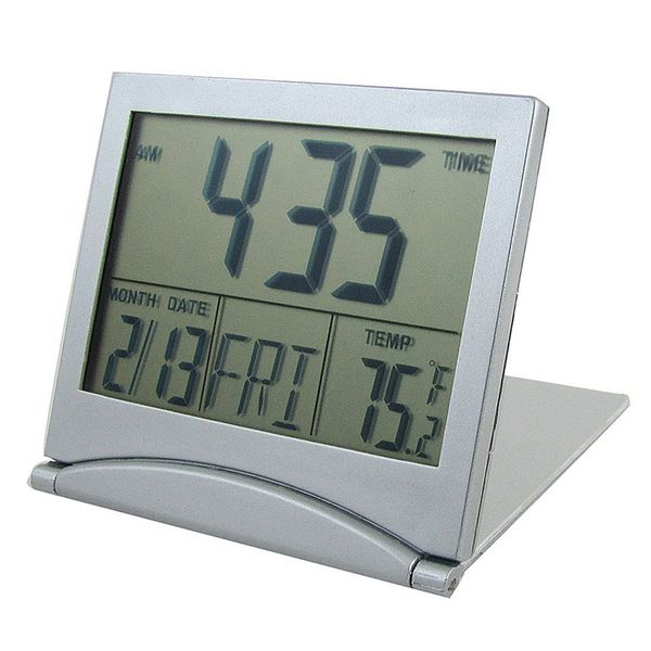 

sodial(r) foldable battery supply deskcalendar temperature digital alarm clock