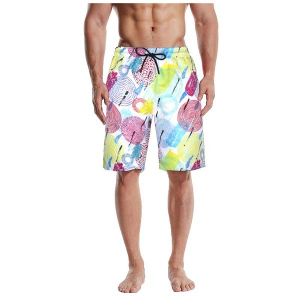 

мальчики мужские плавательные печатные swim шорты мужчины повседневная сыпучие стволы пляжная летний купальный костюм отдыха трусы w2, White;black