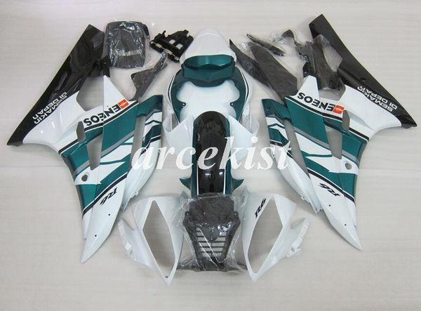 

новый abs литья под давлением для мотоциклов обтекатели kit подходит для yamaha yzf-r6 2006 2007 06 07 r6 matte white green