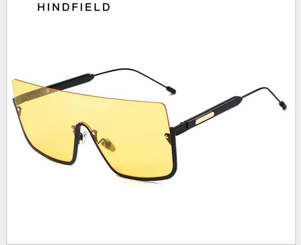 

new sunglasses europe and the united states big box men's goggles trend metal glasses ladies personality sunglasses, White;black